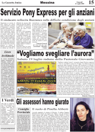 &ldquo;Vogliamo svegliare l`aurora&rdquo; Gli assessori hanno