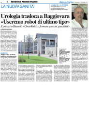 Urologia trasloca a Baggiovara «Useremo robot di