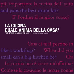 Cosa ci fa il postino in cucina? e best cook? How small can a big