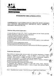 posizioni organizzative - Azienda Ospedaliera Sant`Andrea