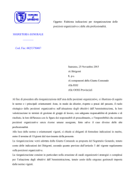 SG nota riorganizzazione delle posizioni