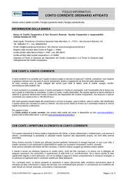 conto corrente ordinario affidato