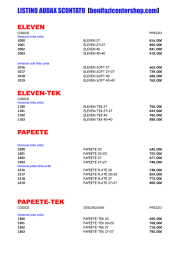 LISTINO AUDAX SCONTATO (bonifazicentershop.com)