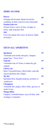 zero alcool esco all`aperitivo