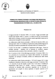 verbale di consultazione e accordo del 25 settembre del medesimo