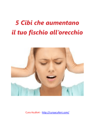 5 Cibi che aumentano il tuo fischio all`orecchio