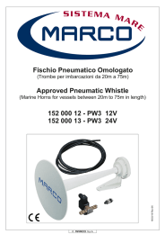 152 000 12 - PW3 12V 152 000 13 - PW3 24V Fischio