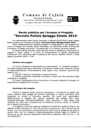 bando progetto spiagge pulite - Il Caleidoscopio delle Madonie