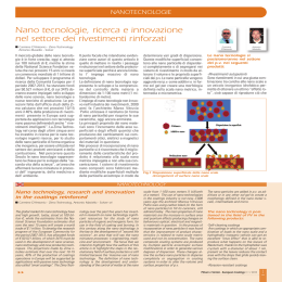 Nano tecnologie, ricerca e innovazione nel settore dei rivestimenti