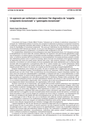 Un approccio per confermare e valorizzare l`iter diagnostico