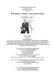 Walt Disney e l`Italia - Una storia d`amore