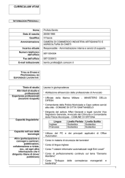 curriculum vitae - Camera di Commercio di Chieti