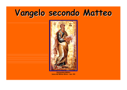 Vangelo secondo Matteo - Le Famiglie della Visitazione