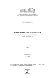 DEUXIÈME SECTION AFFAIRE GRANDE STEVENS ET AUTRES c