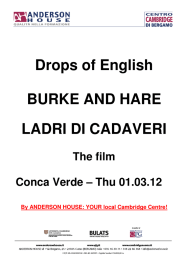 Drops of English BURKE AND HARE LADRI DI CADAVERI
