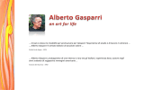 … trovai io stesso le modalità per promuover … Alberto Gasparri è