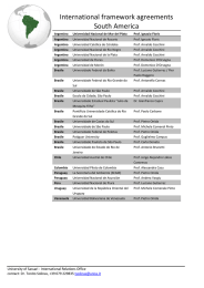 International framework agreements South America