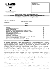 FASCICOLO TECNICO DI PORTE E CANCELLI MOTORIZZATI