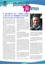 Un`occasione di riflessione