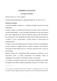 L`EREDITA` GIACENTE - Ordine Avvocati Torino
