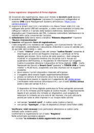 Come registrare i dispositivi di firma digitale