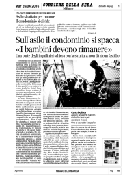 Page 1 Mar 26/04/2016 C0RRIERE DELLA SERA Milano Estratto