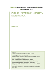 PISA Esercizi Liberati