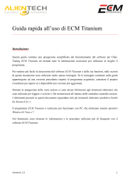 Guida rapida all`uso di ECM Titanium _ita