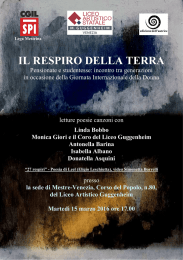 LIBRETTO DI SALA - IL RESPIRO DELLA TERRA