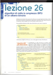 Algoritmi di visita in ampiezza (BFS) di un albero binario