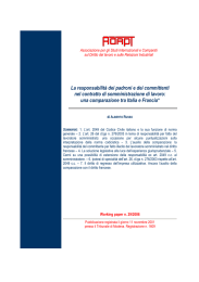 La responsabilità dei padroni e dei committenti nel contratto di