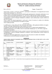 GRADUATORIA DOCENTI TRASFERITI QUALI