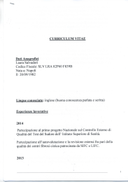 Page 1 CURRICULUM VITAE Dati Anagrafici Laura Salvadori