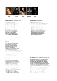 Wyatt Surrey Sidney Shakespeare Donne