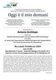 Oggi è il mio domani - Dopolavoro Ferroviario BOLOGNA