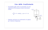 Uso delle trasformate