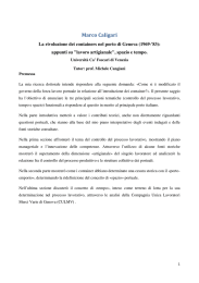 Marco Caligari, La rivoluzione dei container nel porto di Genova