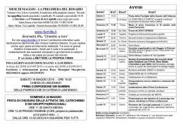 www.8xmille.it Giornata 8‰ “Chiedilo a loro”. AVVISI
