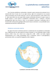 La piattaforma continentale antartica