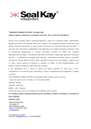 “ORGANIC DENIM COTTON” by SEAL KAY Jeans organici numerati