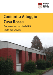 Carta dei Servizi Comunità Alloggio Casa Rossa