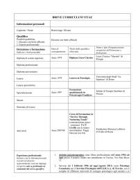 Facsimile di programma - Progetto Mattone Internazionale