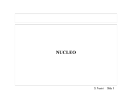 nucleo - Dipartimento di Ingegneria dell`Informazione