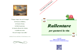 Rallentare - Dott. Guido Fornasari