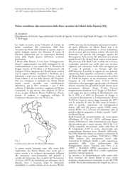 Primo contributo alla conoscenza della flora vascolare dei Monti