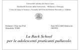 La Back School per le adolescenti praticanti pallavolo