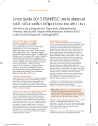 Linee guida 2013 ESH/ESC per la diagnosi ed il trattamento dell