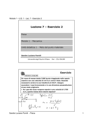 Lezione 7 – Esercizio 2 - corso di laurea ssri online