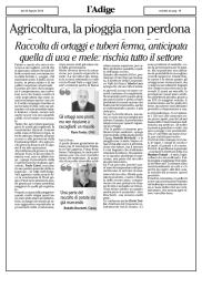 gncoltura, la pioggia non perdona