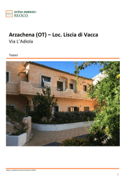 Arzachena (OT) – Loc. Liscia di Vacca